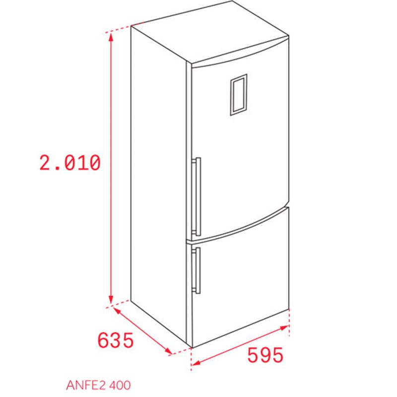 Tủ lạnh Teka ANFE2 400 INOX